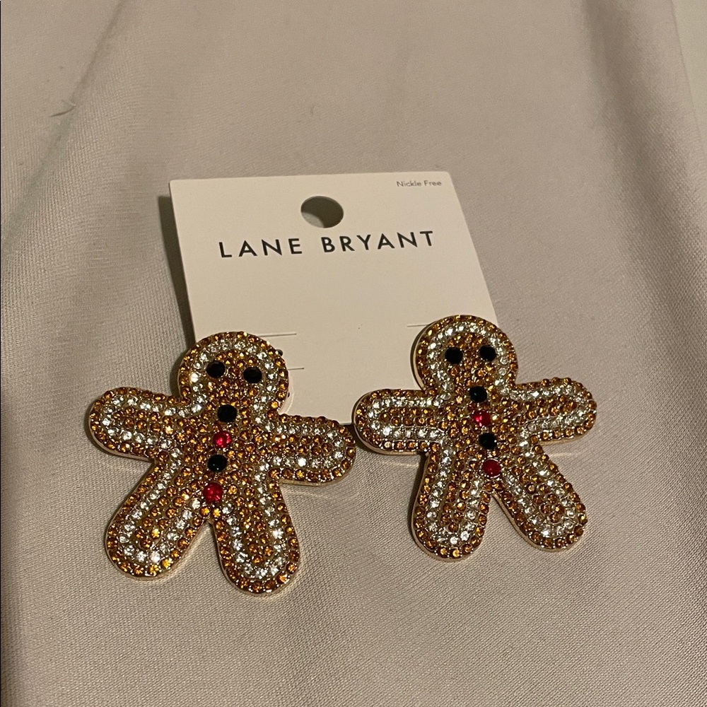 Lane Bryant Gold Gingerbread Stud Earrings